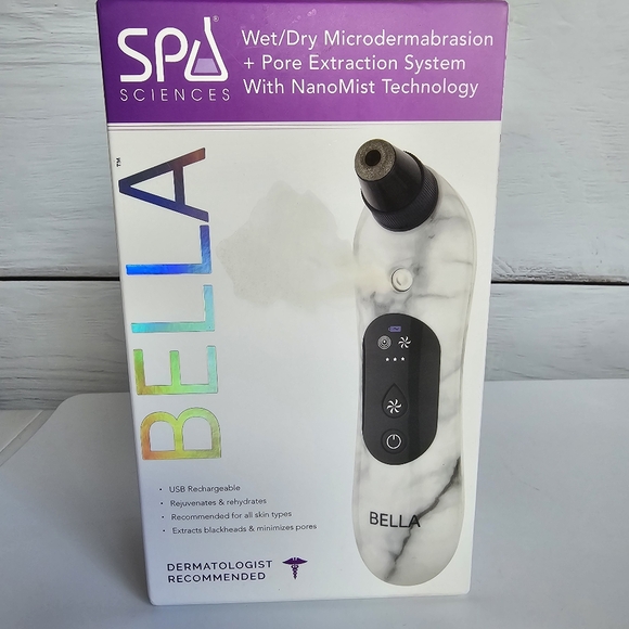 Spa Sciences Bella Wet/Dry Microdermabrasion Face Pore Extraction System - Picture 1 of 4